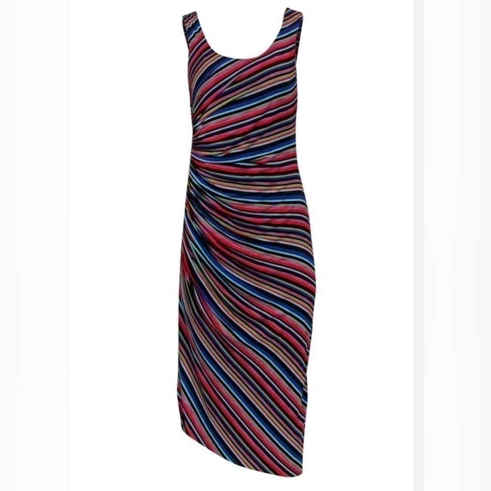 Bailey 44 Anthropologie striped tucked maxi stretch tank dress xxs